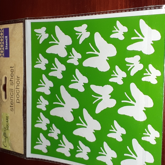 Crafters Square Office Butterfly Stencil Sheet New Poshmark